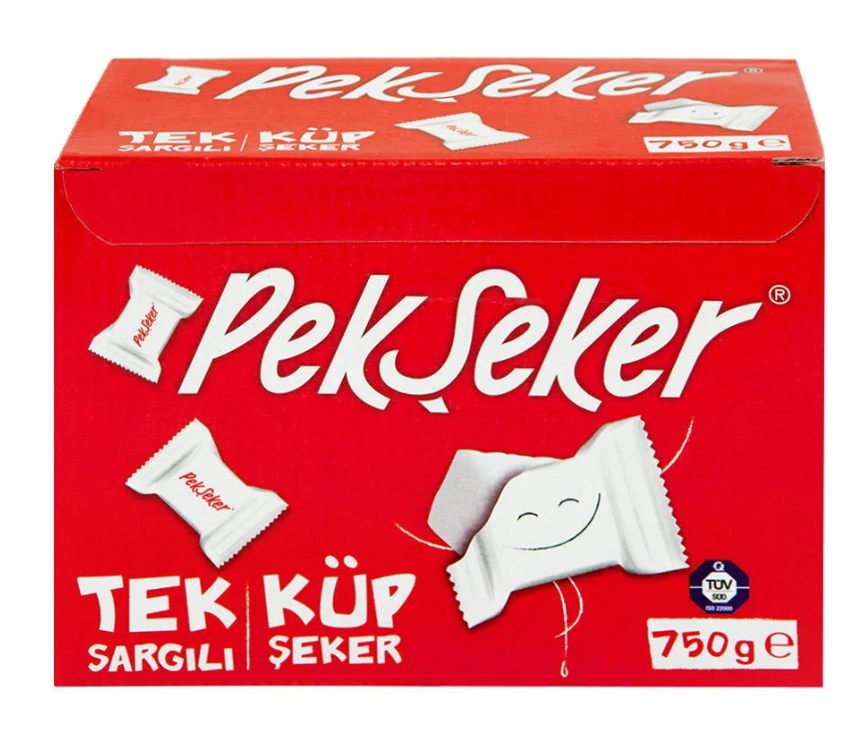 Pekşeker Pörlize Tek Sargılı Küp Şeker 750 g