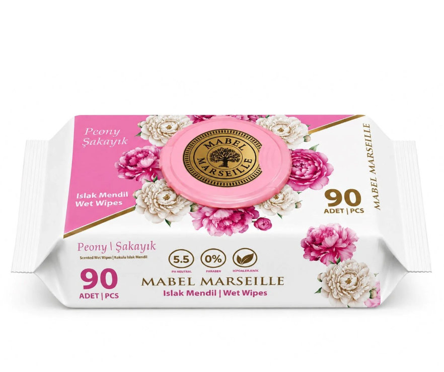 MABEL ISLAK MENDİL 90LI PEONY-ŞAKAYIK