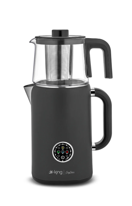 King KCM387 ÇAYSTAR DİJİTAL ÇAY MAKİNESİ SİYAH