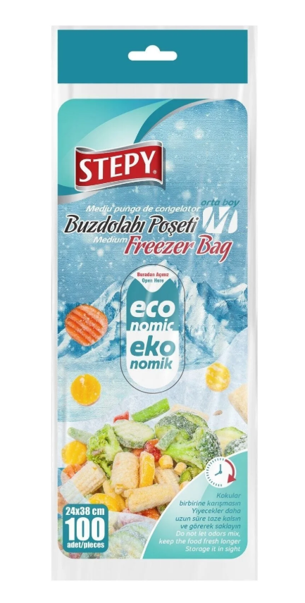 STEPY Buzdolabı Poşeti Orta Boy 100 Lü