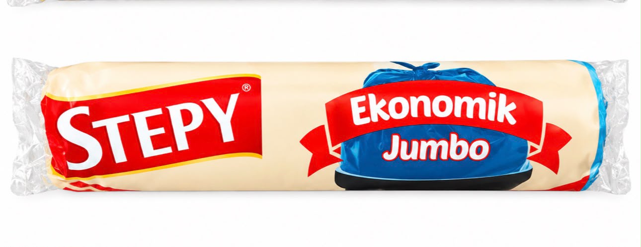 Stepy Ekonomik Jumbo Çöp Torbası 80x110 220 Gr Mavi Rulo 10’lu