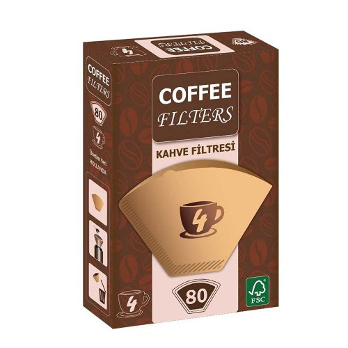 Coffee Filters Filtre Kahve Kağıdı No-4 80'Li