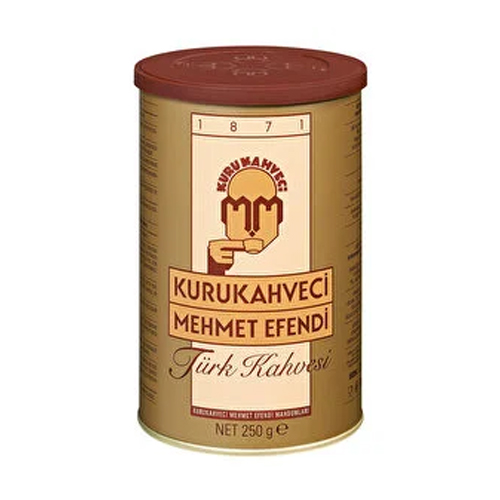Kurukahveci Mehmet Efendi Türk Kahvesi Teneke Kutu 250 gr