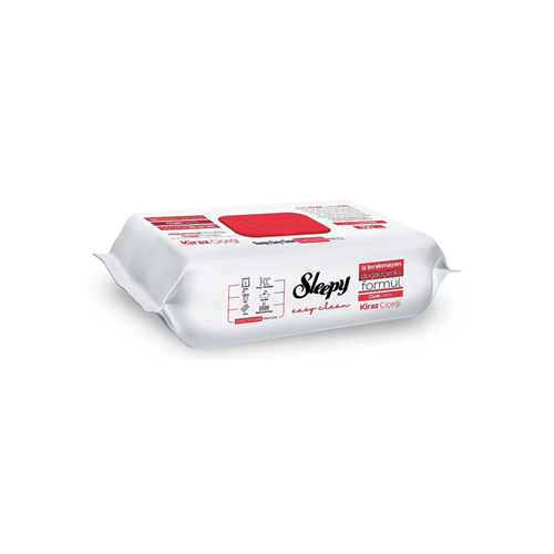 Sleepy Yüzey Temizlik Havlusu 100 Lü Çiçek Serisi Kiraz Çiçeği (Kırmızı)