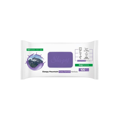 Sleepy Easy Clean Yüzey Temizlik Havlusu 100 lü Dağ Esintisi