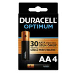 DURACELL PİL OPTIMUM 4 LÜ AA KALEM