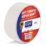 KRAF ÇİFT TARAFLI KÖPÜK BANT 38MMX5M 5038G